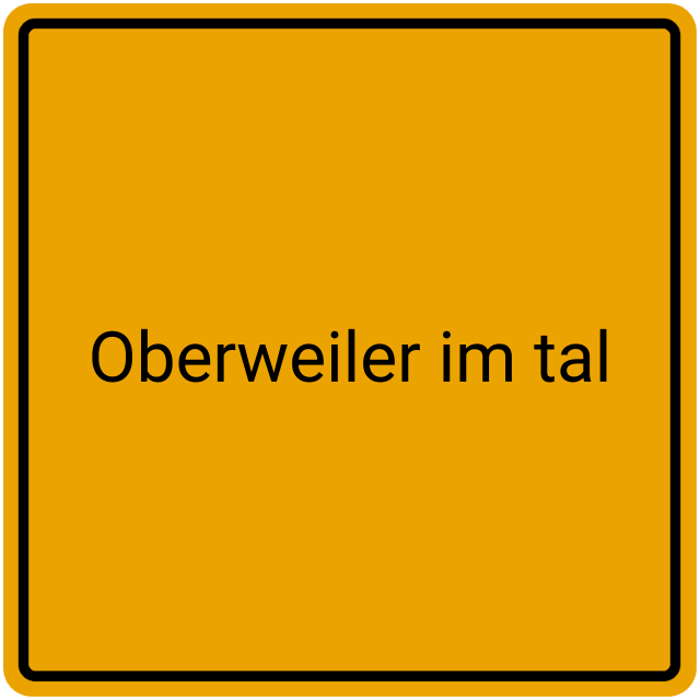 Meldebestätigung Oberweiler im Tal